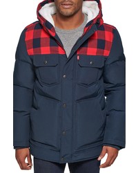 Levi's Quilted Water Resistant Hooded Puffer Jacket