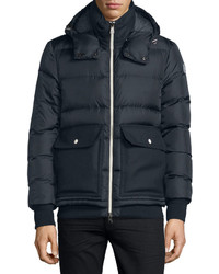 Moncler Rabelais Quilted Down Jacket Navy