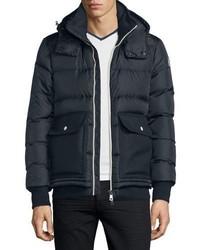 Moncler Rabelais Quilted Down Jacket Navy