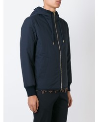 Moncler Gamme Bleu Reversible Hooded Jacket Blue