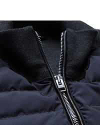 Tom Ford Ribbed Merino Wool And Quilted Shell Down Jacket