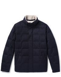 Loro Piana Storm System Quilted Cashmere And Cotton Blend Down Jacket