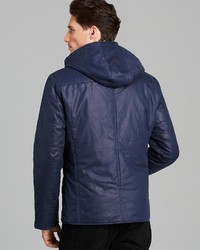 John Varvatos Usa Double Collar Hooded Quilted Puffer