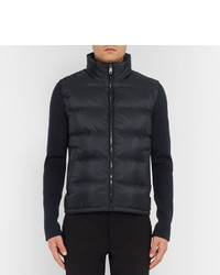 Prada Wool And Quilted Nylon Down Jacket