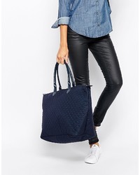 Mi-pac Weekender Bag In Quilted Navy