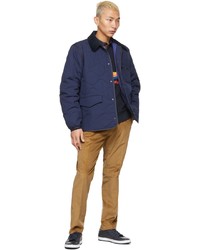 Paul Smith Blue Quilted Recycled Nylon Jacket