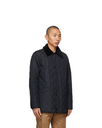 Burberry Navy Quilted Cotswold Jacket