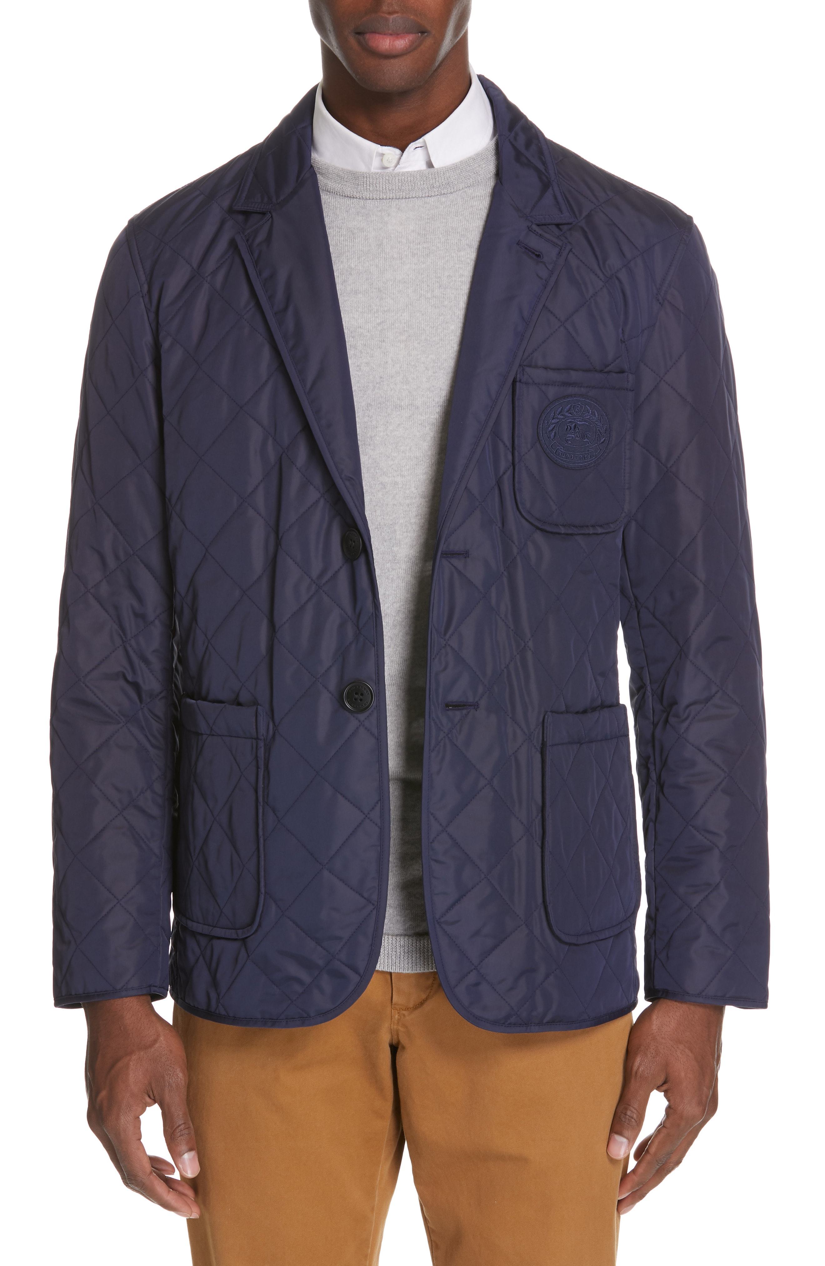 Burberry quilted clearance blazer mens