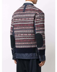 Junya Watanabe MAN Intarsia Knit Sweater Blazer