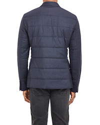 Vince Quilted Three Button Sportcoat Navy