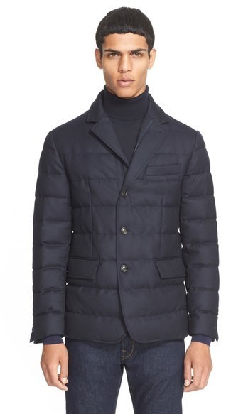 moncler quilted blazer