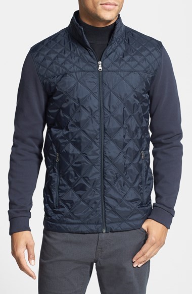 boss casual quilted coat