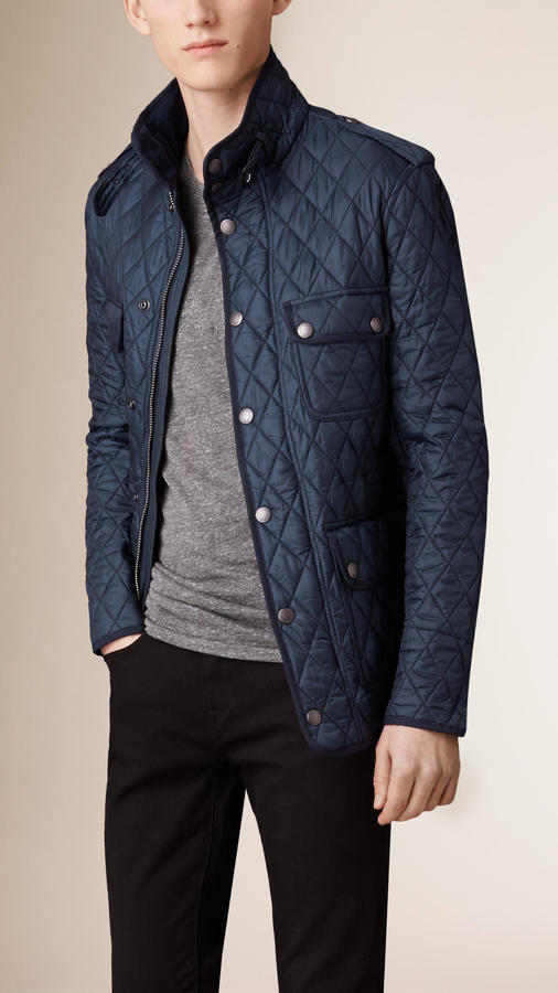 Burberry Brit Diamond Quilted Field Jacket, $875 | Burberry | Lookastic