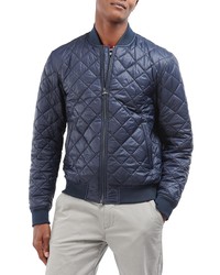 Barbour Galento Quilted Bomber Jacket In Navy At Nordstrom
