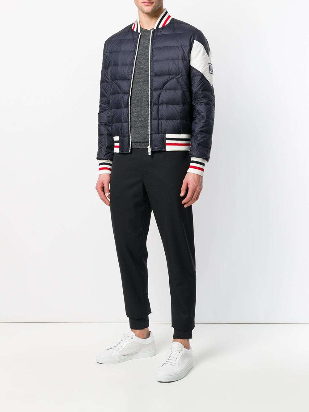 Moncler Padded Down Bomber Jacket, $1,814 | farfetch.com | Lookastic