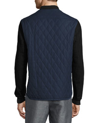 Vince Quilted Bomber Jacket Navy