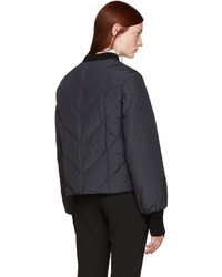 See by Chloe See By Chlo Navy Quilted Bomber Jacket