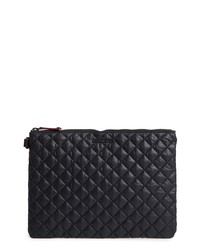 Navy Quilted Clutch