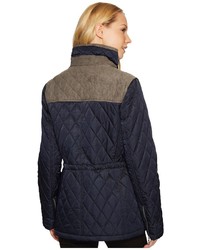 Vince Camuto Quilted Jacket With Faux Suede Contrast Detail N8841 Coat