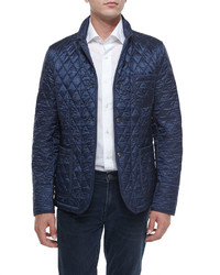 Burberry Brit Howe Quilted Jacket Navy