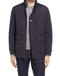 Johnston & Murphy Quilted Hooded Water Resistant Jacket