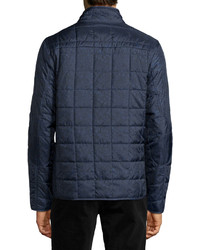Penguin Quilted Paisley Print Jacket True Navyblack