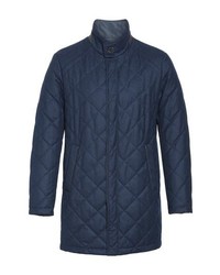 Canali Reversible Quilted Wool Coat
