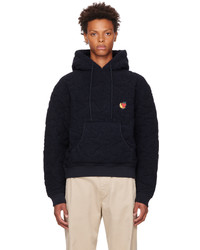 Sky High Farm Workwear Navy Quilted Hoodie