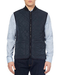 Alfred Dunhill Ascot Corduroy Trimmed Quilted Gilet