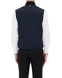 Thom Browne Down Quilted Vest Navy Size 2
