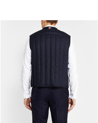 Thom Browne Lightly Quilted Wool And Cashmere Gilet