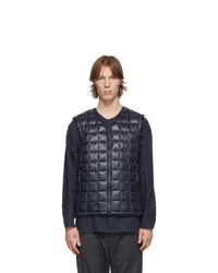 TAION Navy And Black Zip Vest