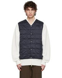 TAION Navy Buttoned Down Vest