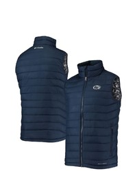 Columbia Navy Penn State Nittany Lions Powder Lite Omni Heat Reflective Full Zip Vest At Nordstrom