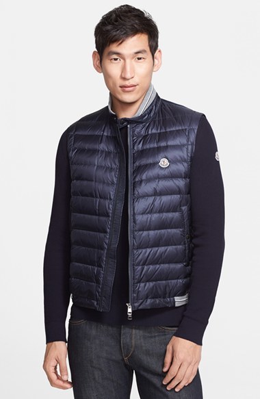 Moncler Quilted Down Sweater Vest, $625 
