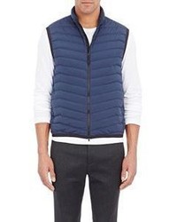 Theory Down Quilted Corick Vest Navy