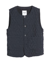 WAX LONDON Timb Quilted Vest In Navy At Nordstrom