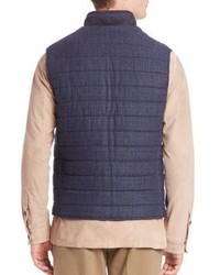 Luciano Barbera Wool Tweed Vest