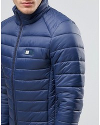 Blend of America Blend Quilted Nylon Jacket In Navy