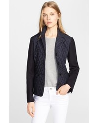 Burberry Brit Mackleby Mixed Media Quilted Jacket