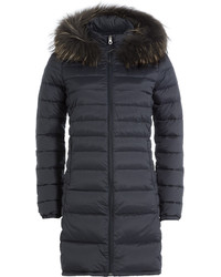 Duvetica Quilted Down Jacket With Fur Trim