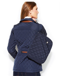 Jones New York Quilted Packable Jacket With Travel Bag