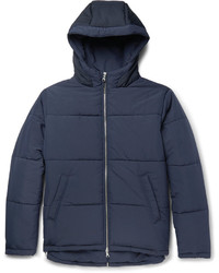 Folk Quilted Shell Hooded Jacket