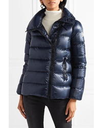 Moncler Salix Quilted Shell Down Jacket Navy