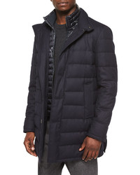 Moncler Vallier Quilted Jacket Navy