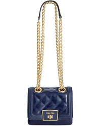 Navy Quilted Leather Bag