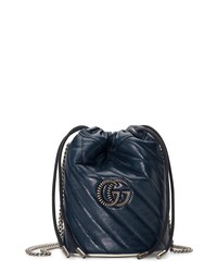 Gucci Mini Quilted Leather Bucket Bag