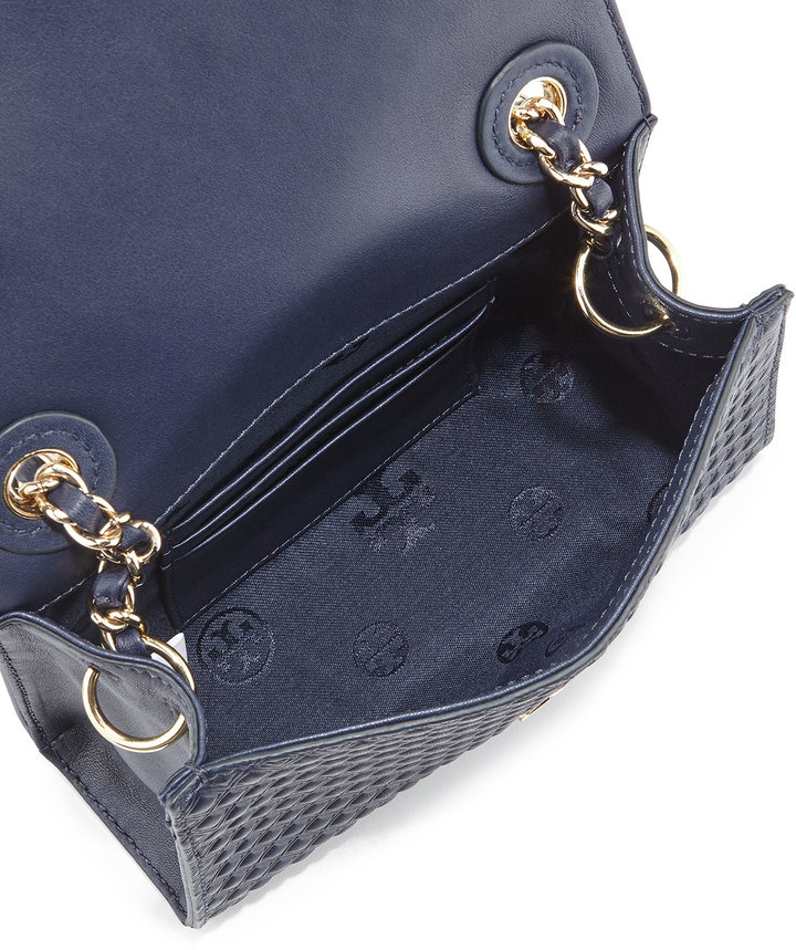 Tory Burch Marion Quilted Shrunken Shoulder Bag Tory Navy, $295