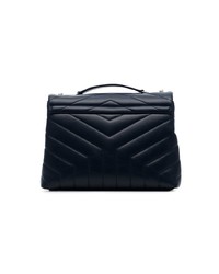Saint Laurent Midnight Blue Loulou Small Quilted Leather Shoulder Bag
