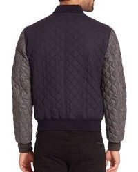 Burberry Betley Mixed Wool Quilted Jacket